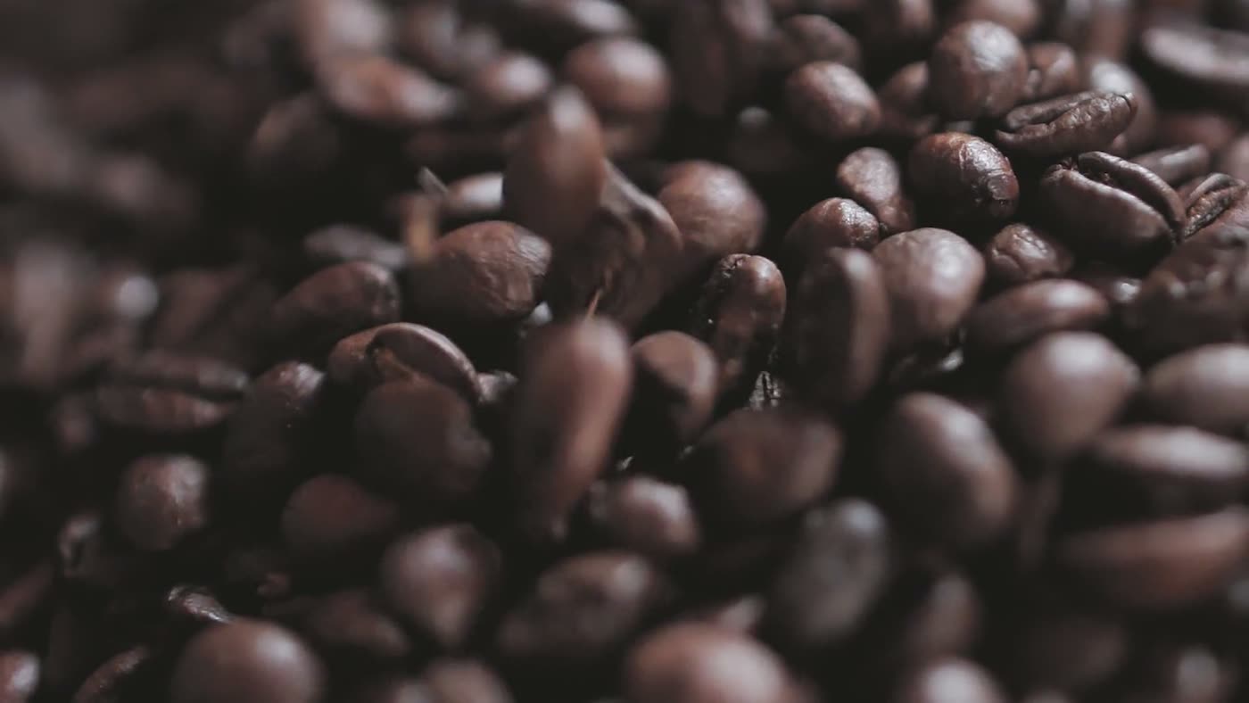 Freshly roasted coffee beans